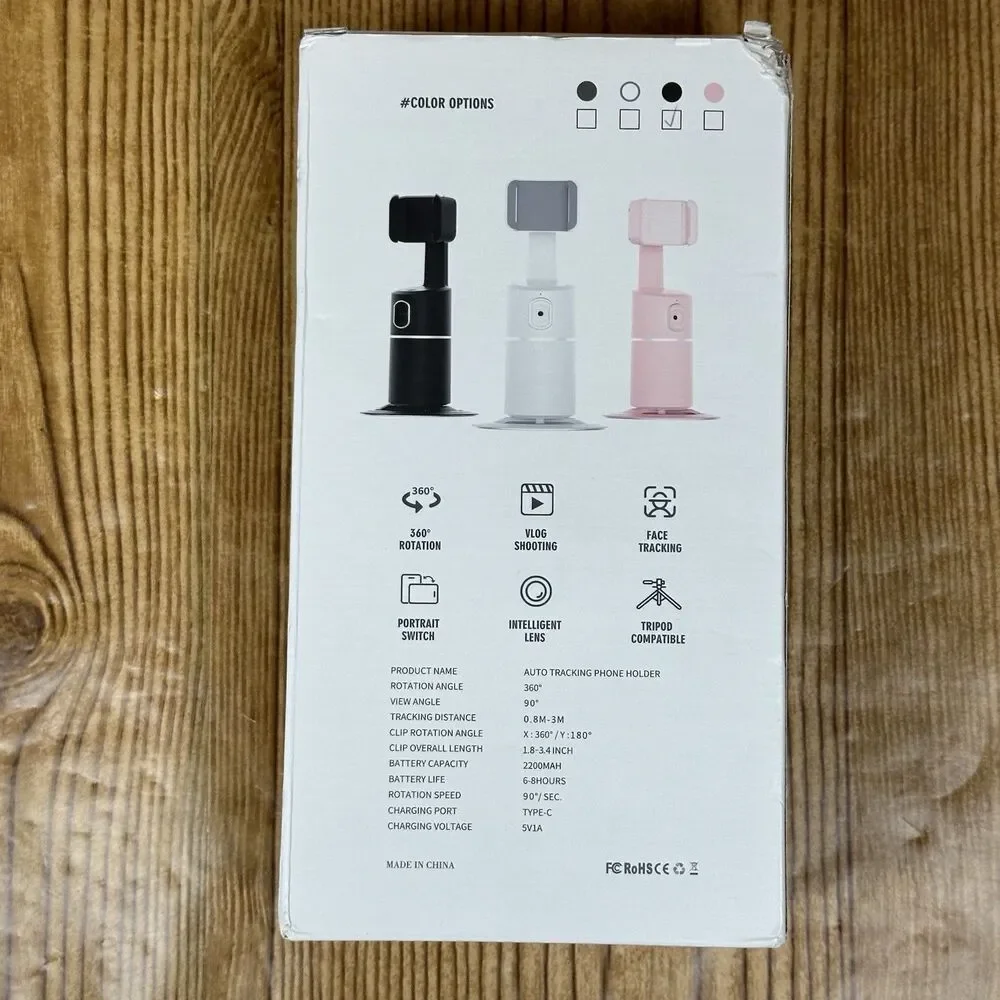 360° Auto‎ Face Tracking Phone Holder – Rechargeable
